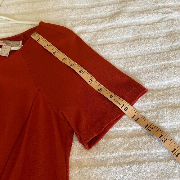 "Peplum" style dress, dark orange (copper-ish) - Picture 10 of 12